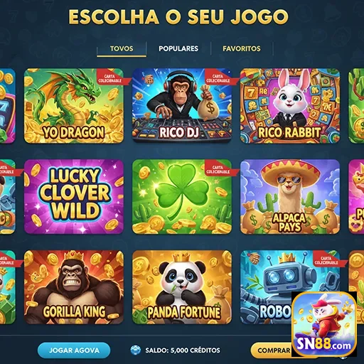Ilustração de Jogos de Slot Diversificados